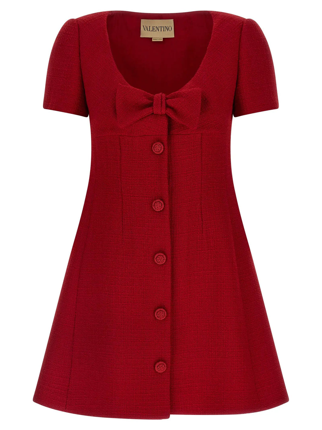 Valentino Garavani Multicolor Virgin Wool Short Dress