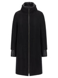 Herno Black Wool Coat