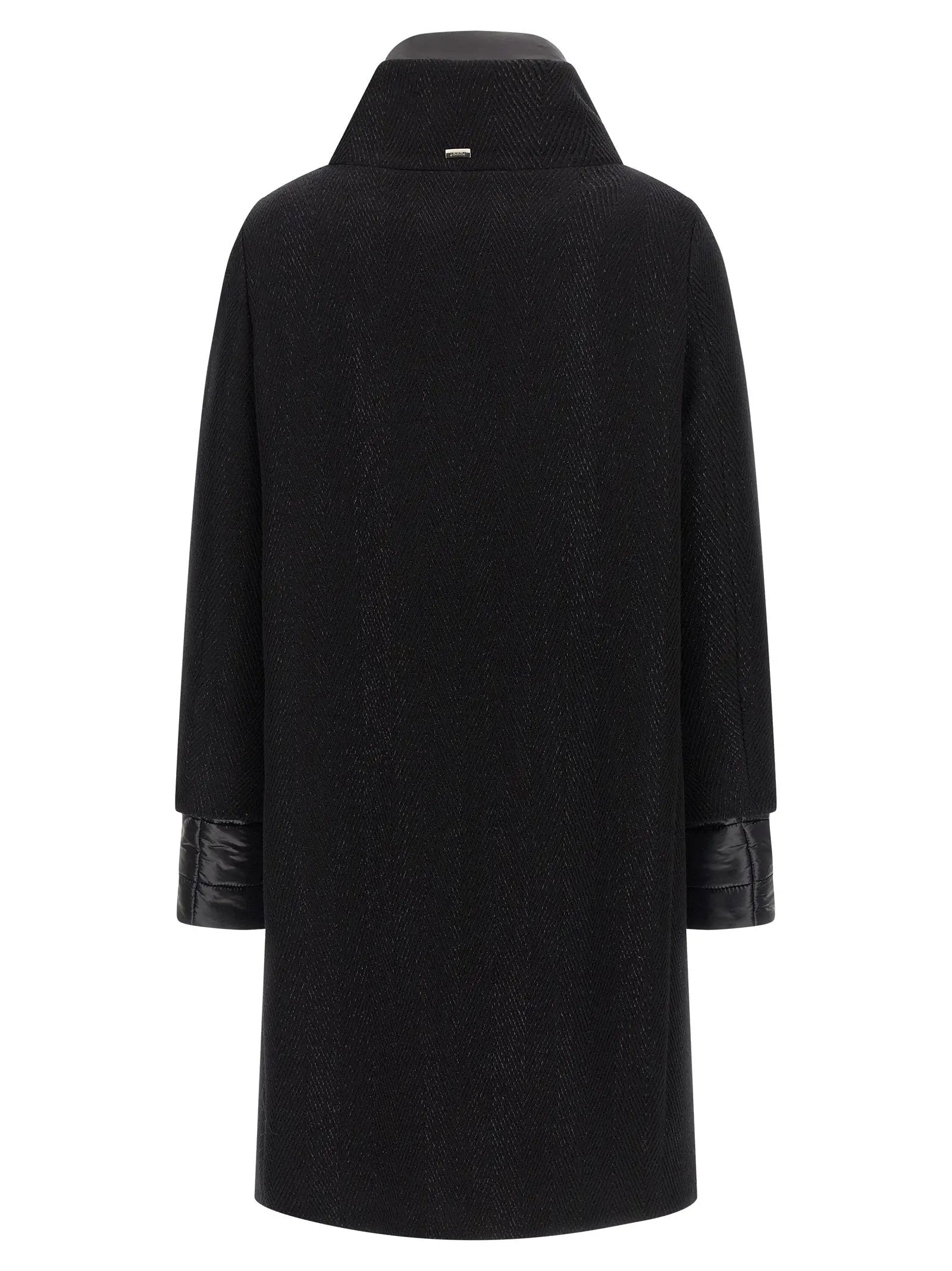 Herno Black Wool Coat