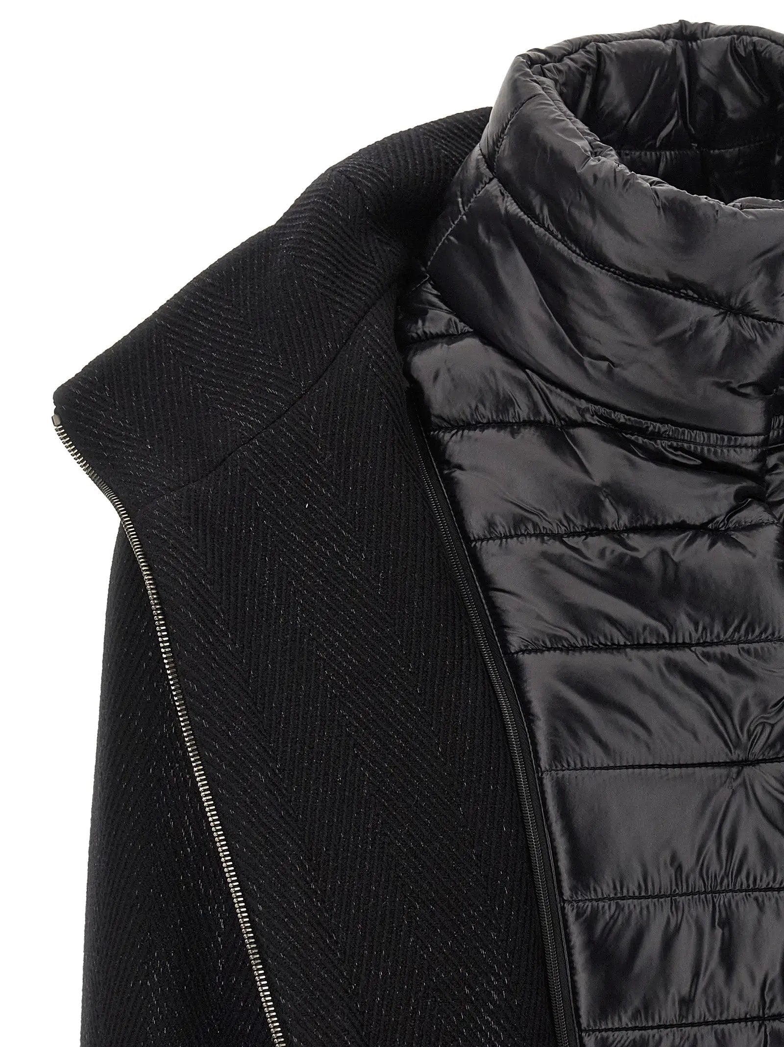 Herno Black Wool Coat