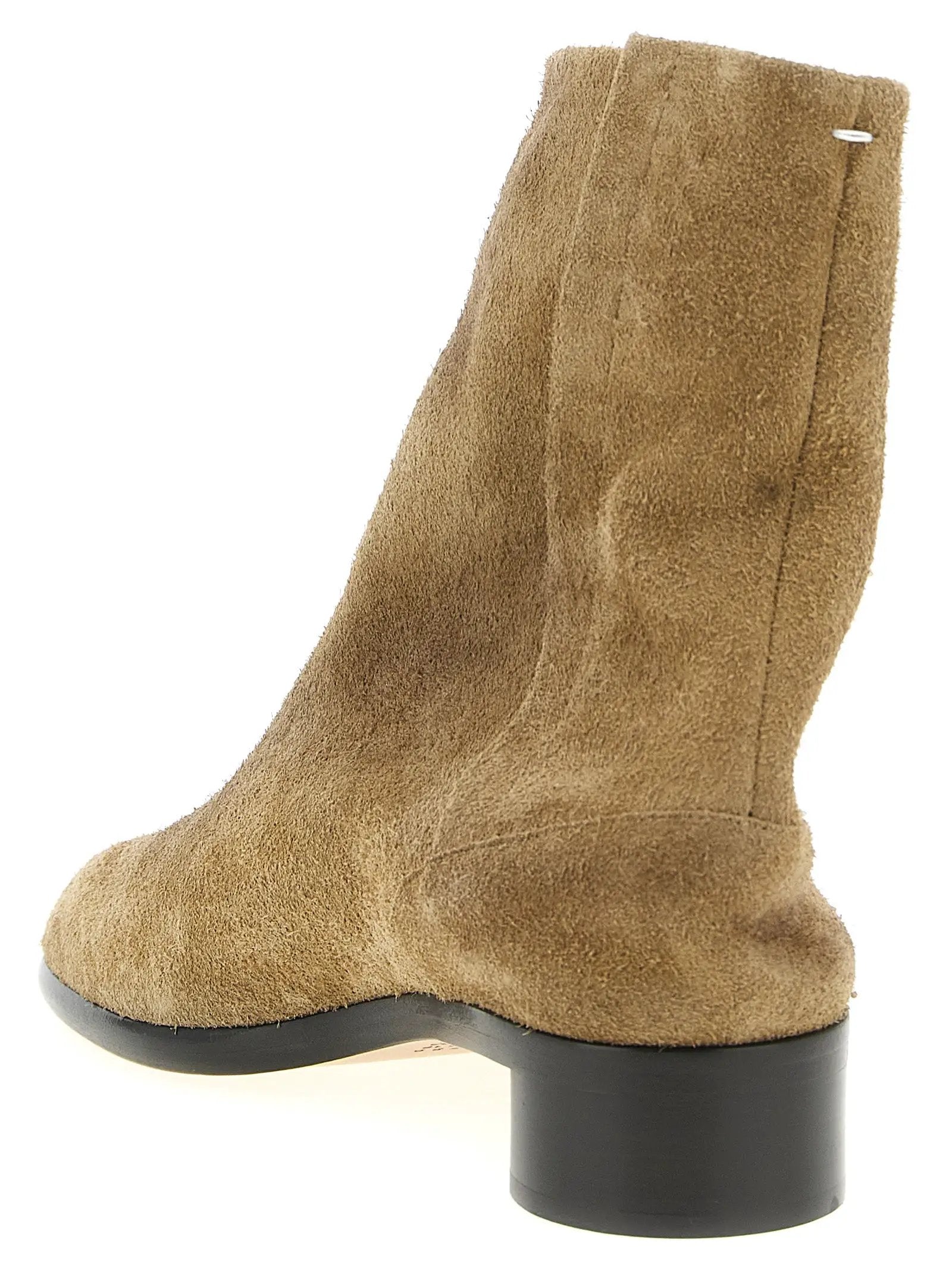 Maison Margiela Beige Calfskin Ankle Boots