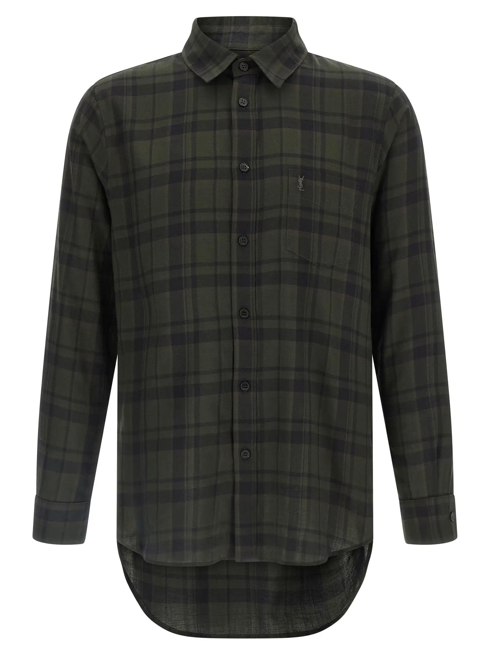 Saint Laurent Bicolor Cotton Blouse
