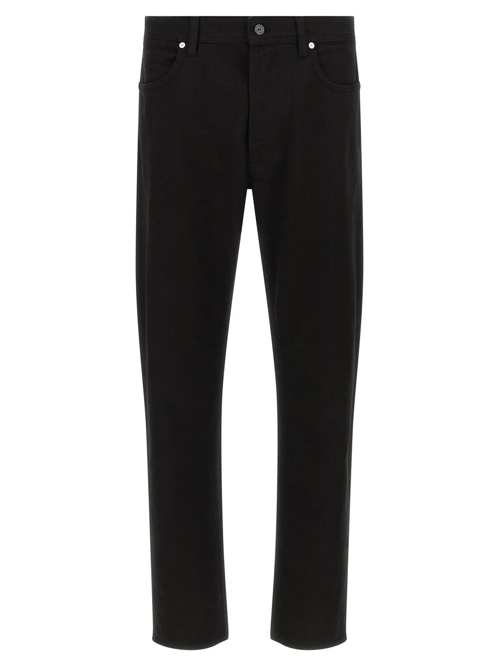 Stone Island Black Cotton Straight-Leg Jeans