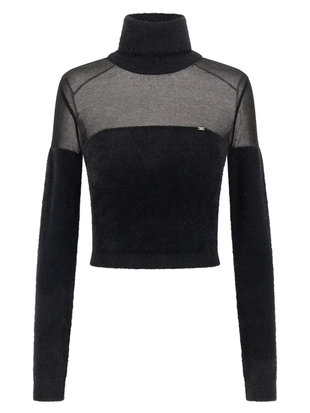 Elisabetta Franchi Black Polyamide Cardigan