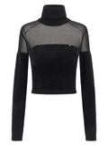 Elisabetta Franchi Black Polyamide Cardigan