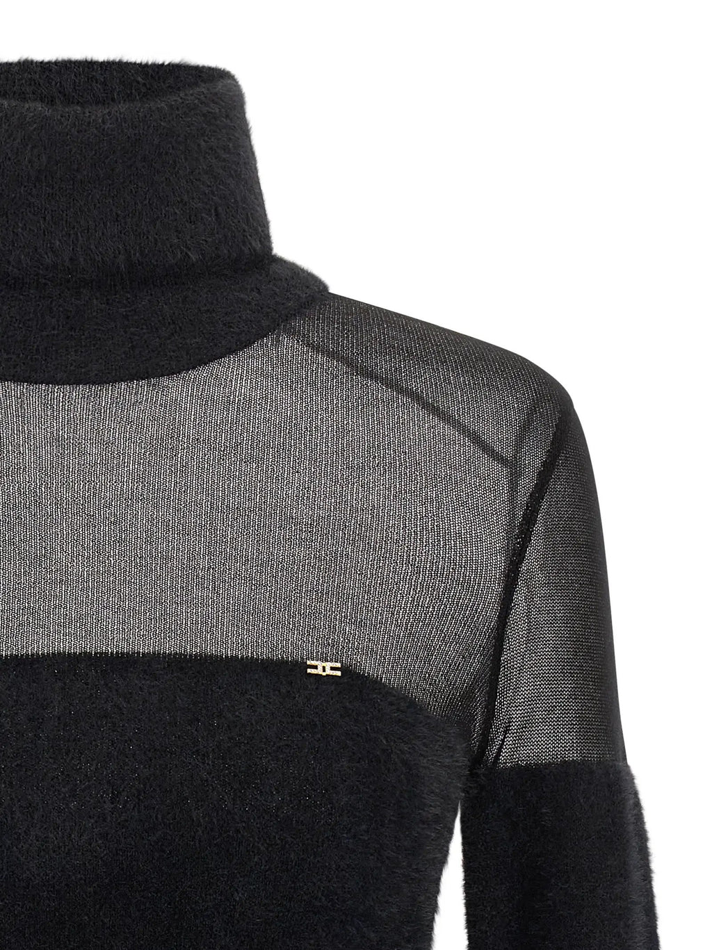 Elisabetta Franchi Black Polyamide Cardigan