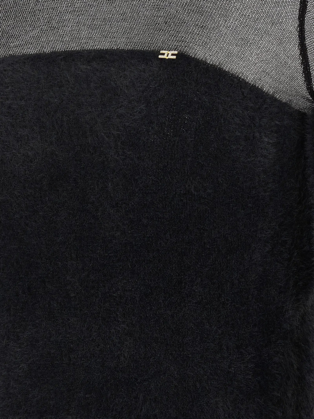 Elisabetta Franchi Black Polyamide Cardigan
