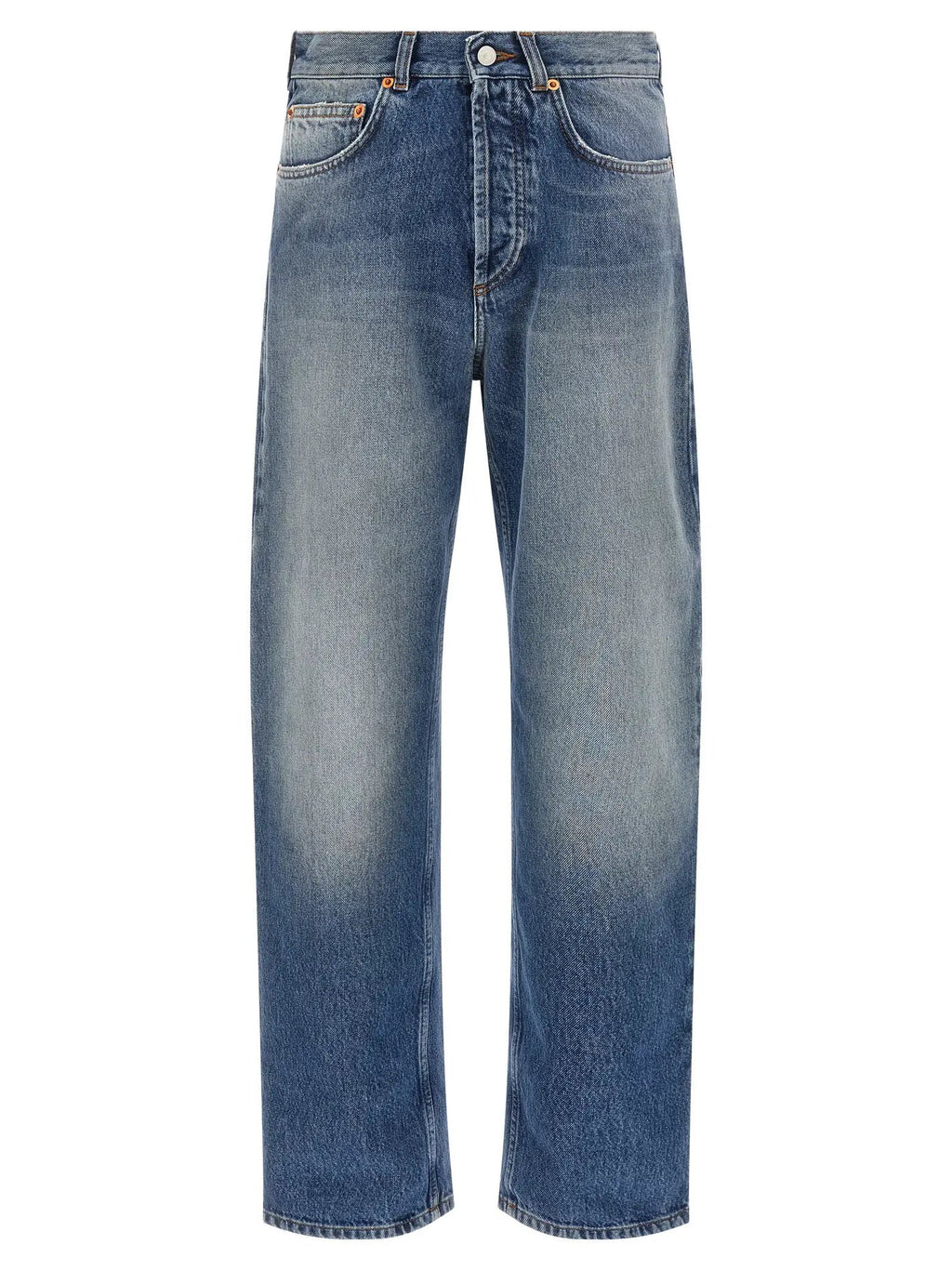 Magliano Blue Cotton Straight-Leg Jeans
