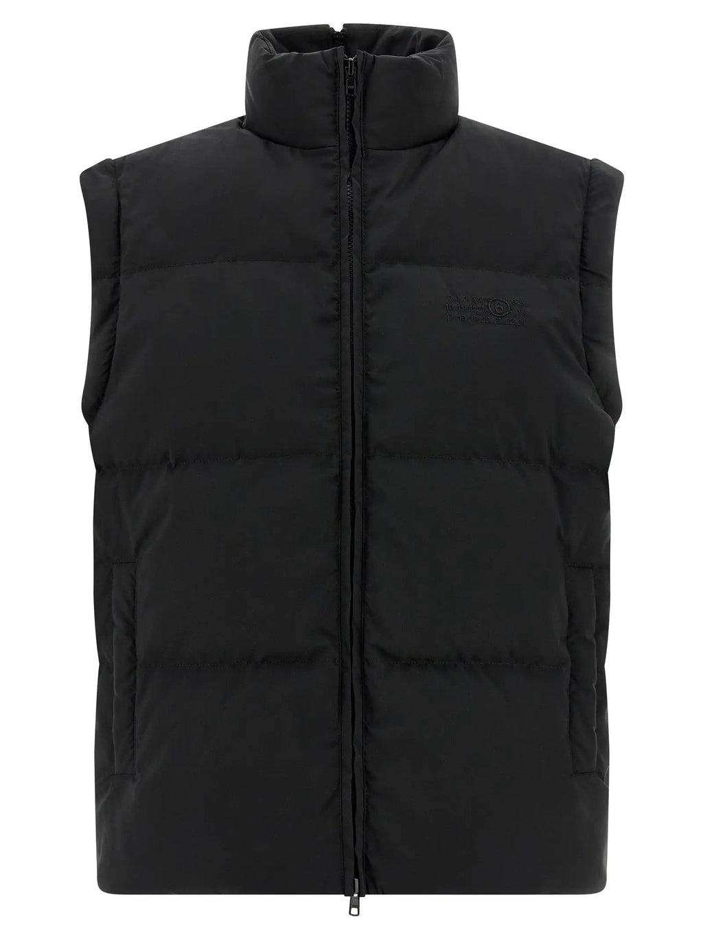 MM6 Maison Margiela Black Polyester Full-Length Jacket