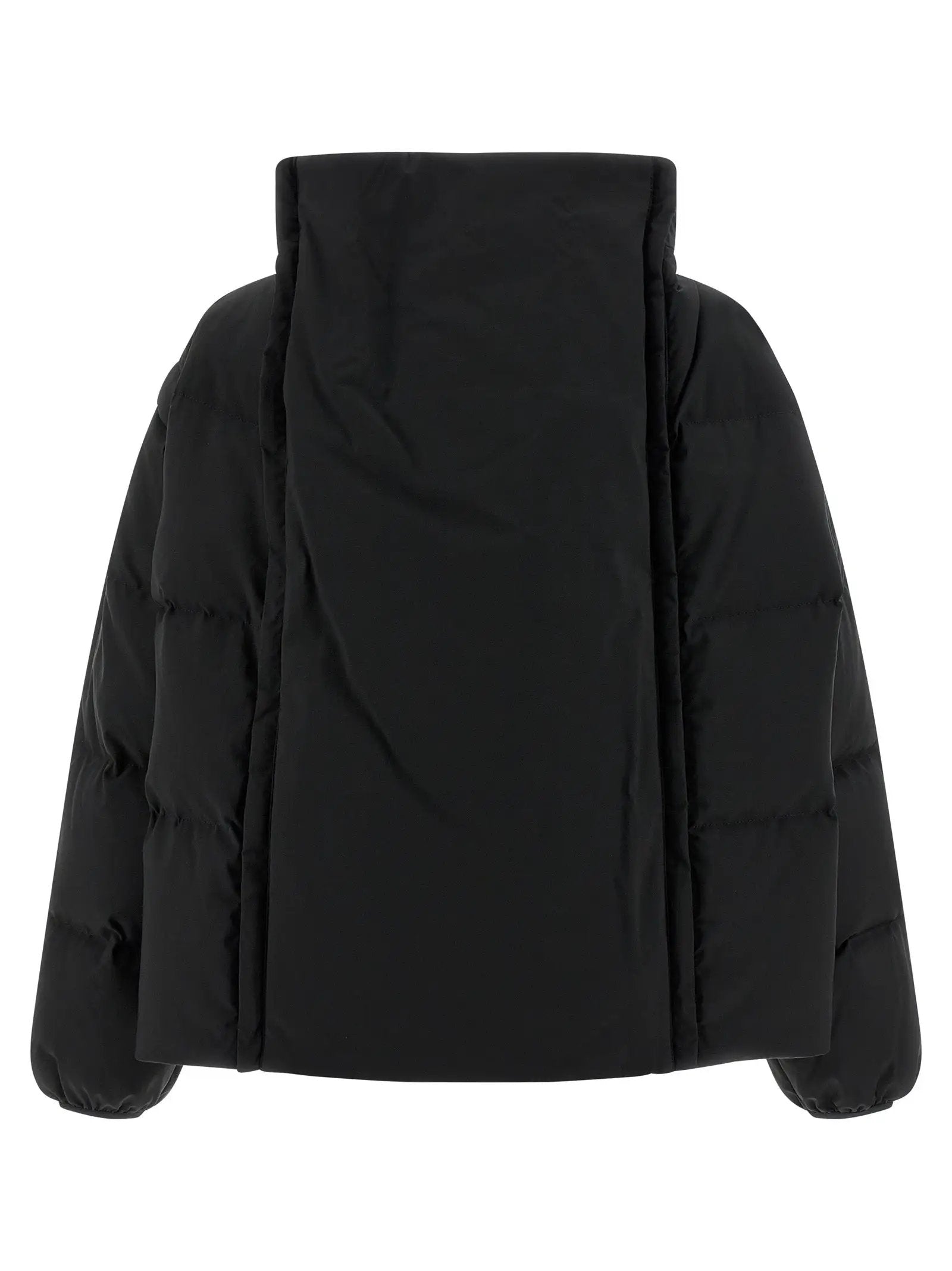 MM6 Maison Margiela Black Polyester Full-Length Jacket
