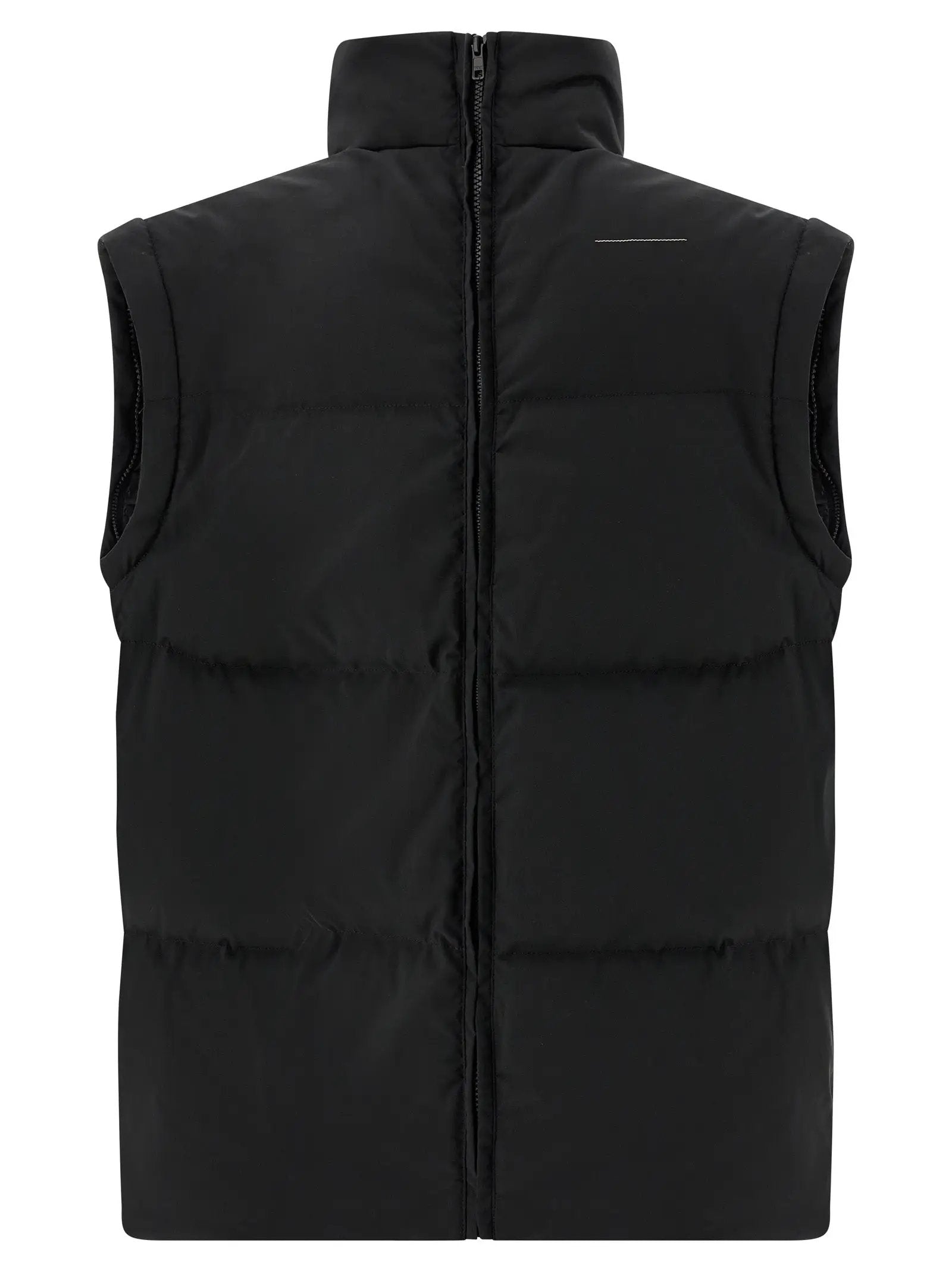 MM6 Maison Margiela Black Polyester Full-Length Jacket