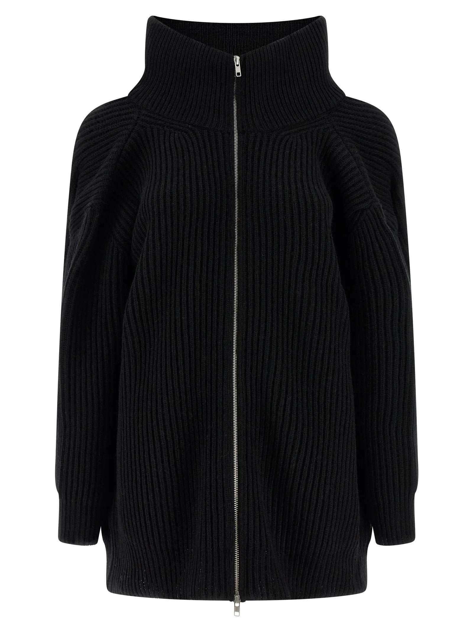 MM6 Maison Margiela Black Wool Short Dress