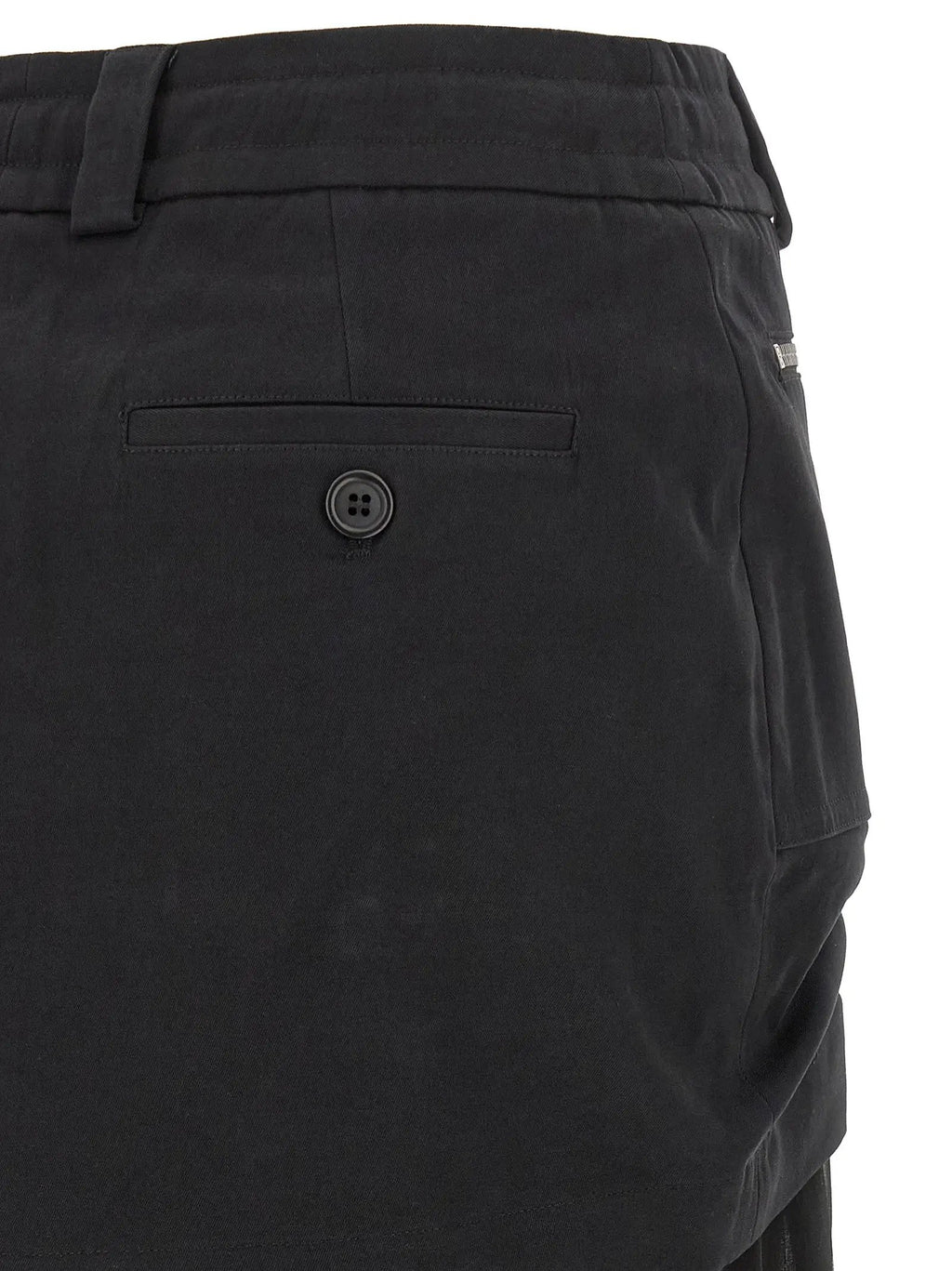Dolce & Gabbana Black Silk Midi Skirt