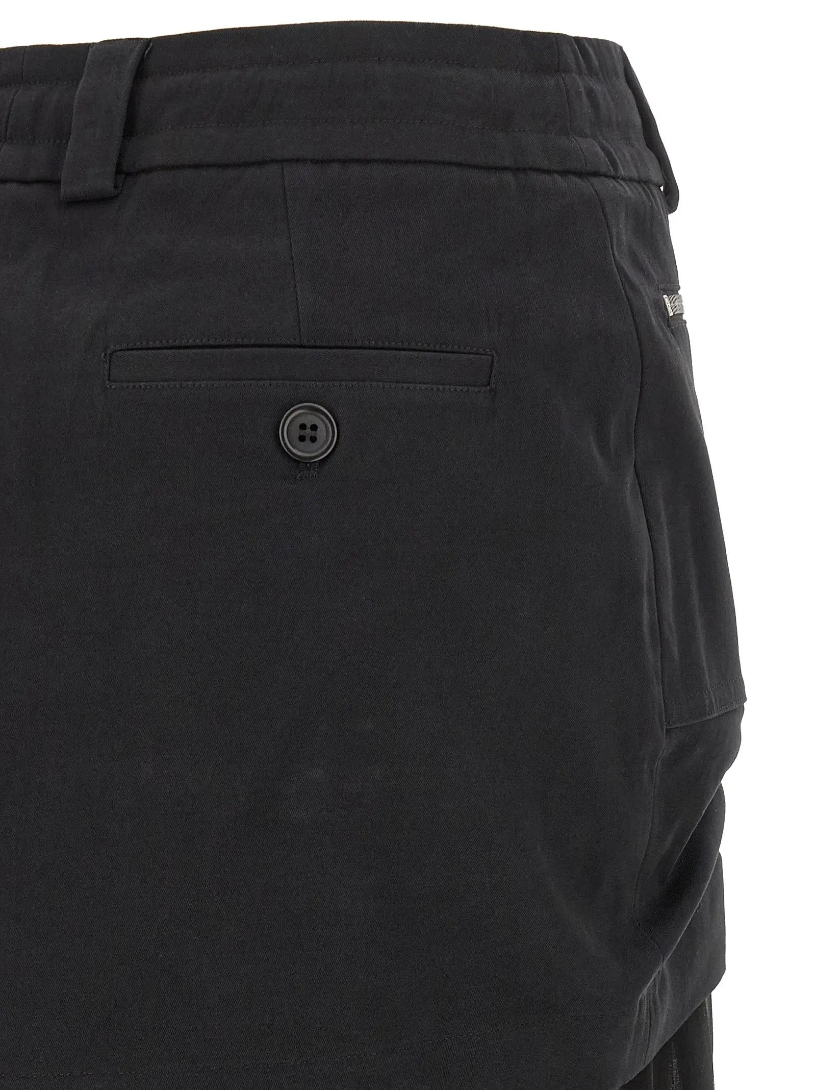 Dolce & Gabbana Black Silk Midi Skirt