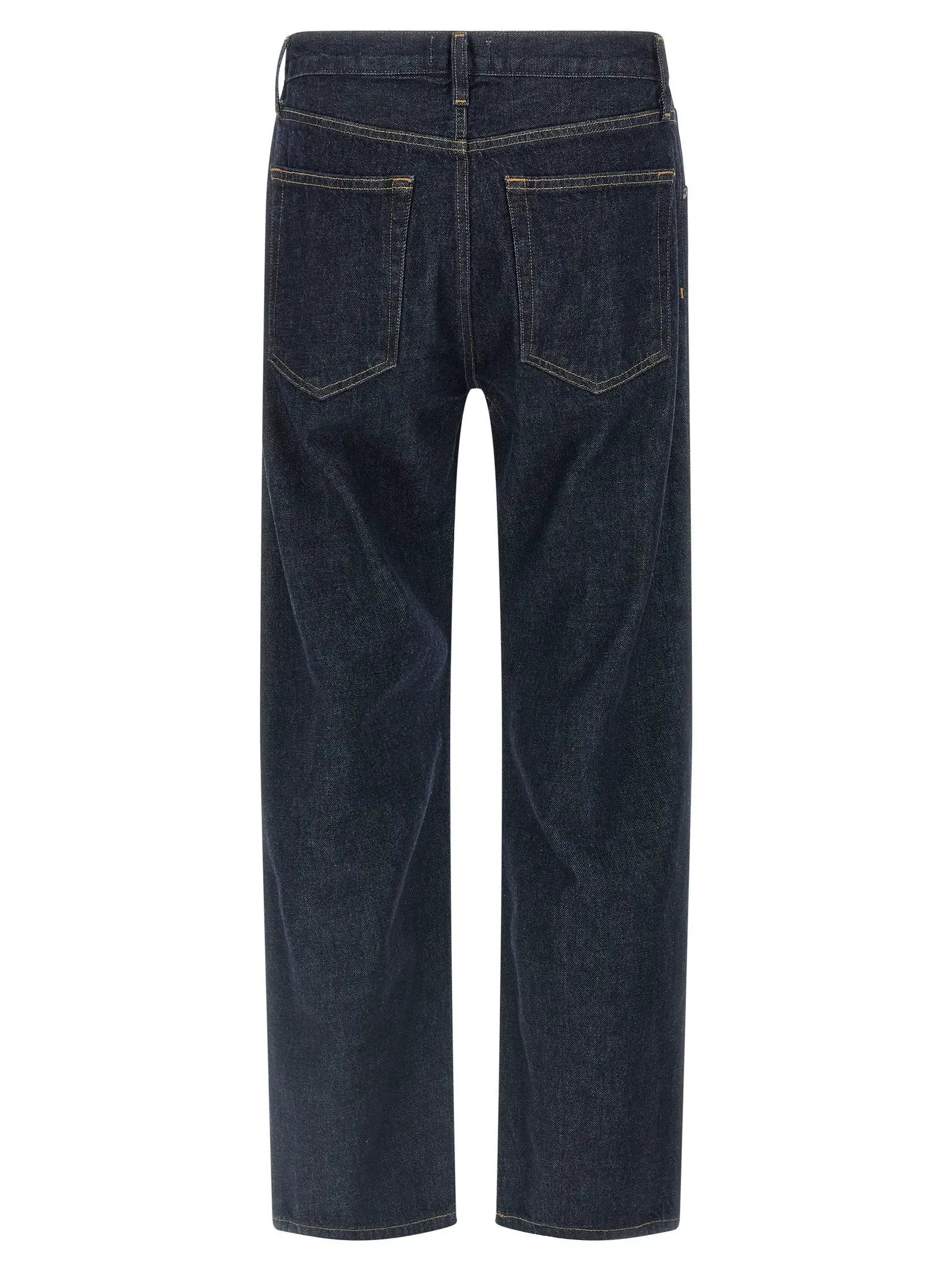 Agolde Blue Cotton Straight-Leg Jeans