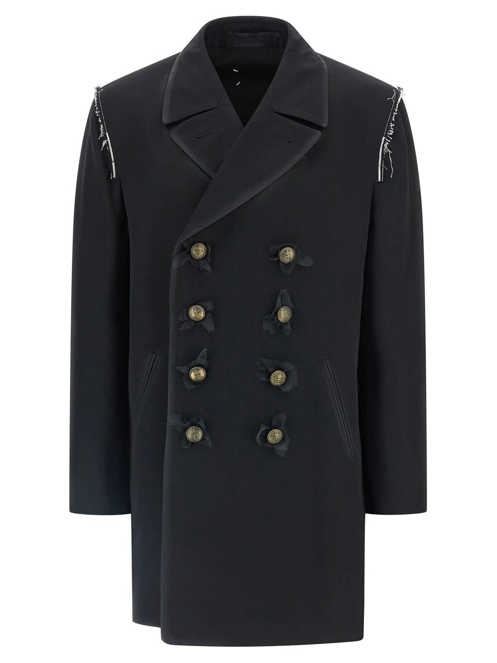 Maison Margiela Black Wool Coat