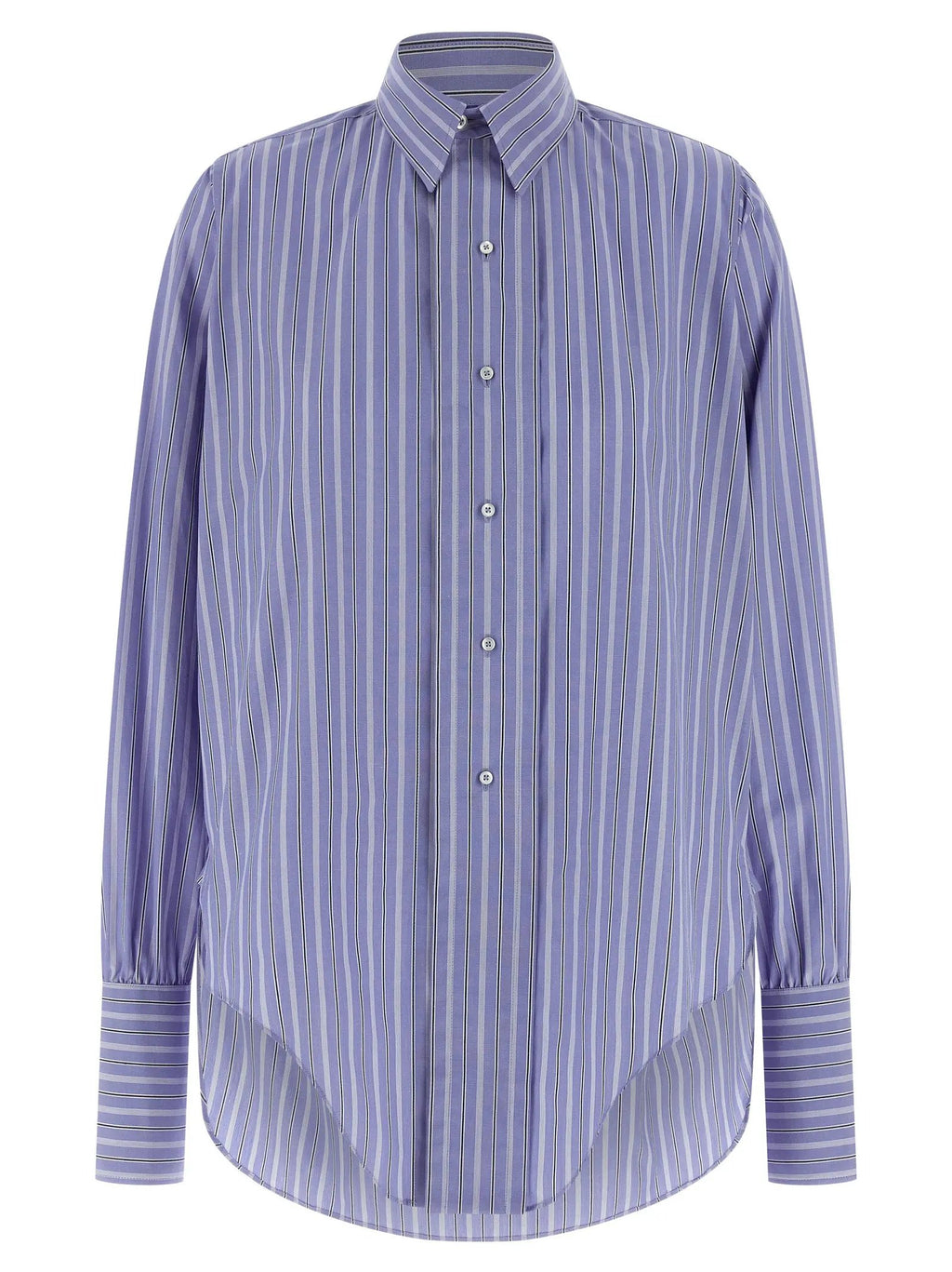 Maison Margiela Blue Cotton Blouse