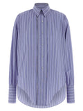 Maison Margiela Blue Cotton Blouse