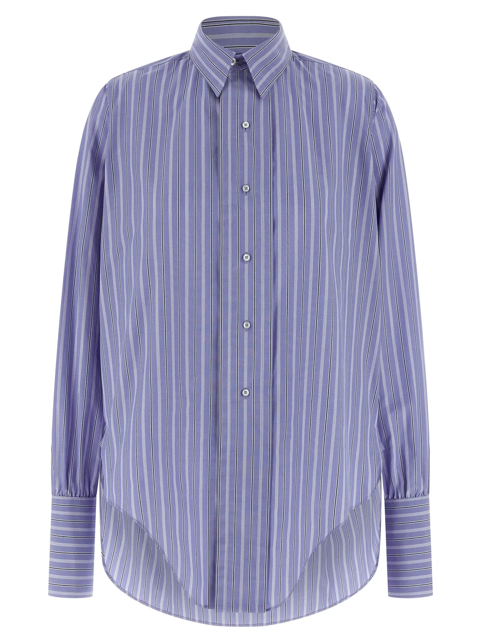 Maison Margiela Blue Cotton Blouse