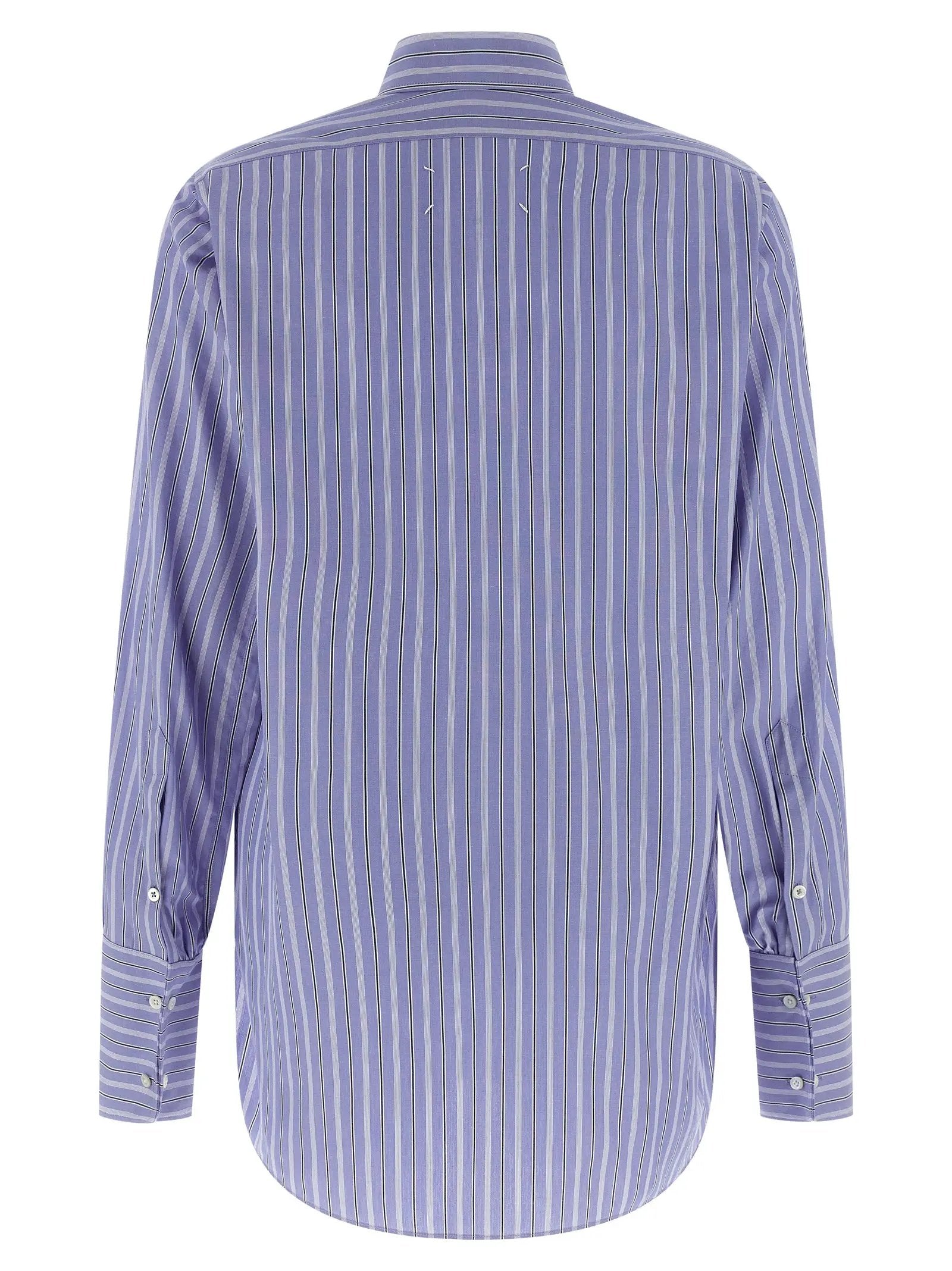 Maison Margiela Blue Cotton Blouse