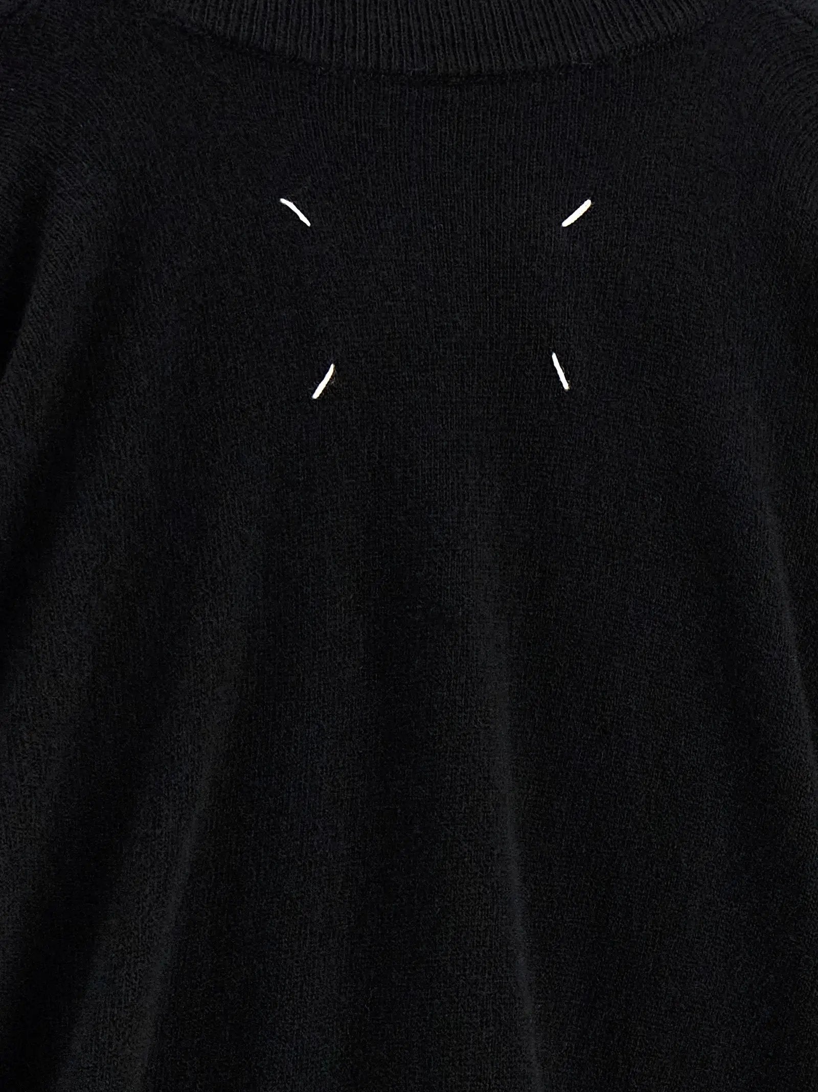 Maison Margiela Black Virgin Wool Cardigan