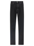 MM6 Maison Margiela Black Cotton Tapered Jeans