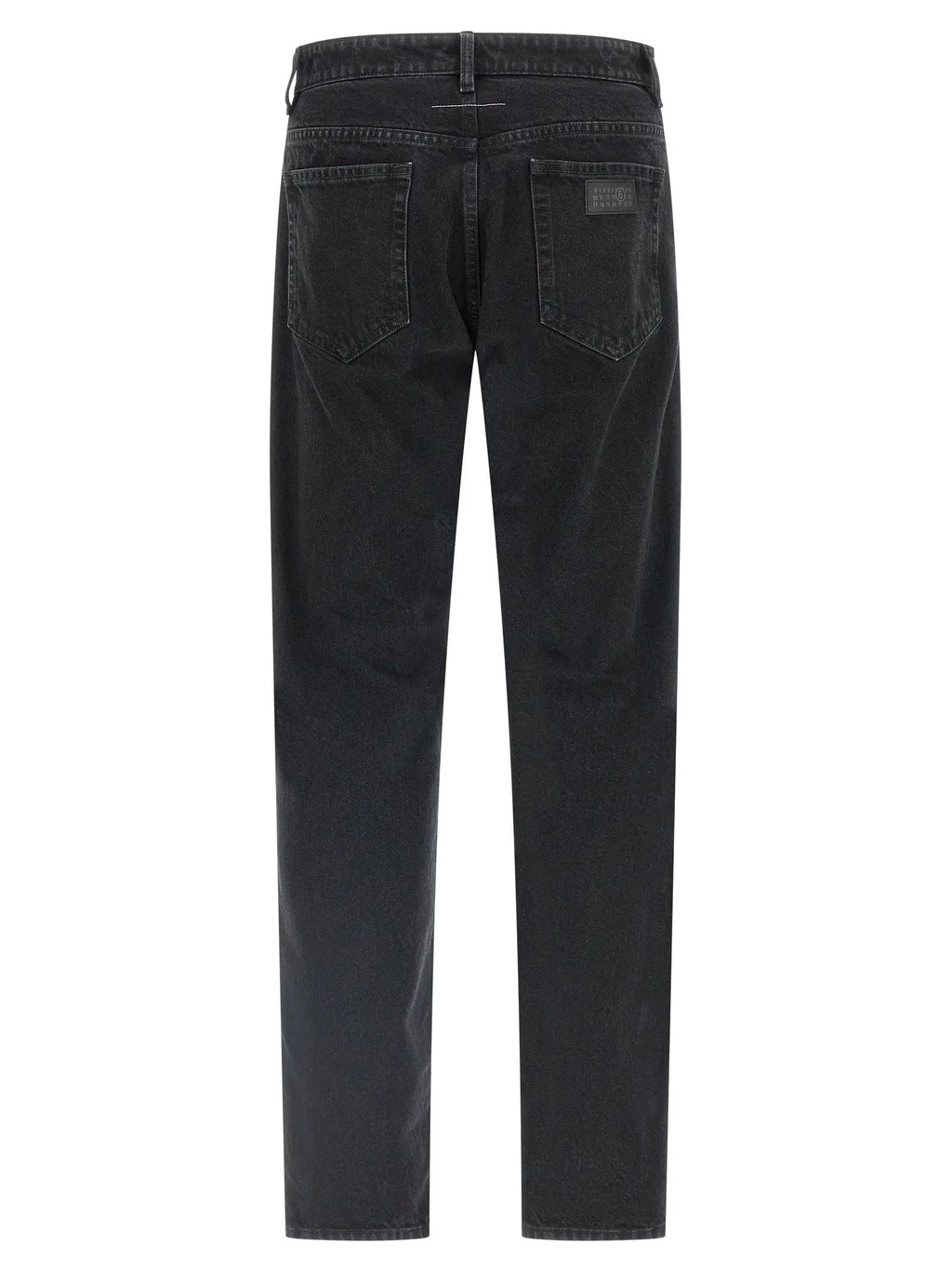 MM6 Maison Margiela Black Cotton Tapered Jeans