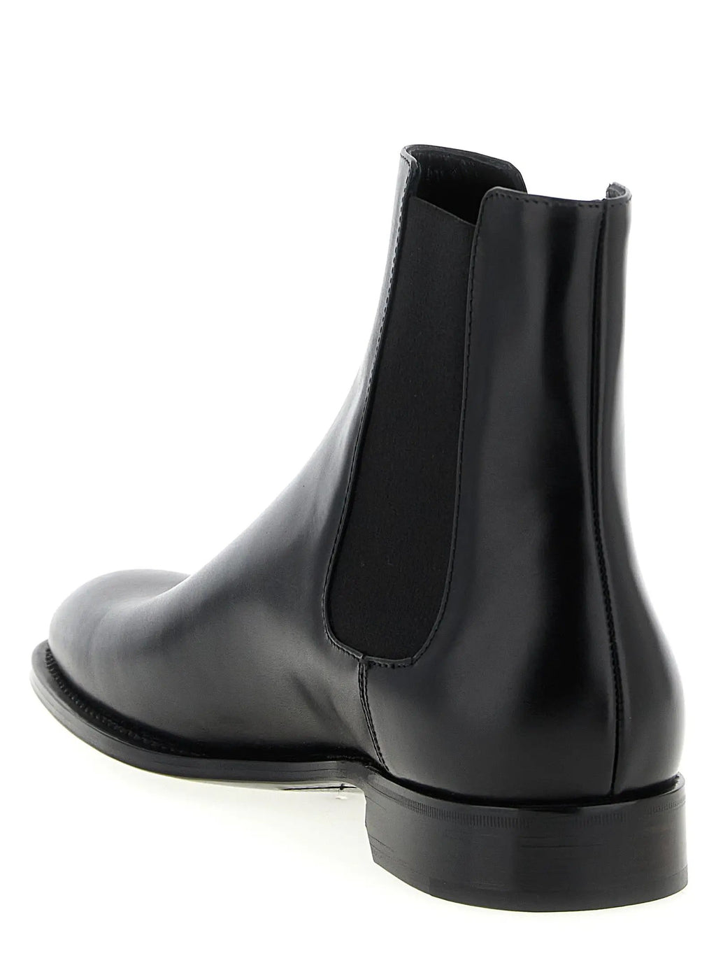 Saint Laurent Black Calfskin Chelsea Boots