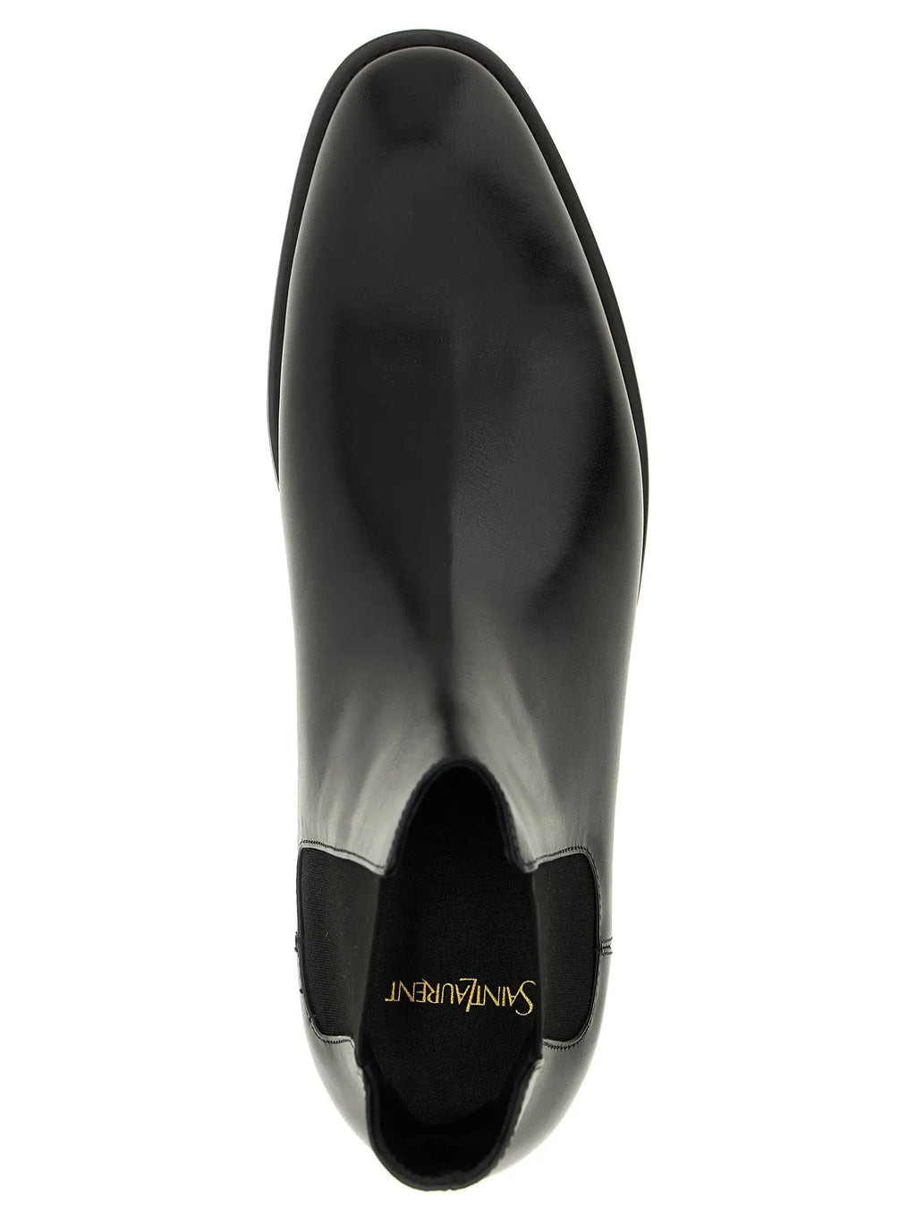 Saint Laurent Black Calfskin Chelsea Boots