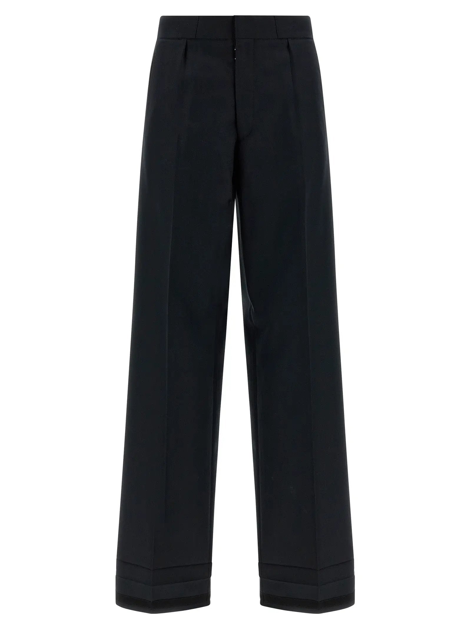 Maison Margiela Black Wool Dress Pants