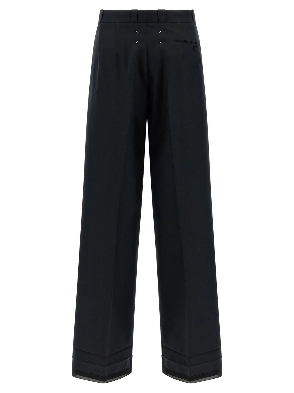 Maison Margiela Black Wool Dress Pants