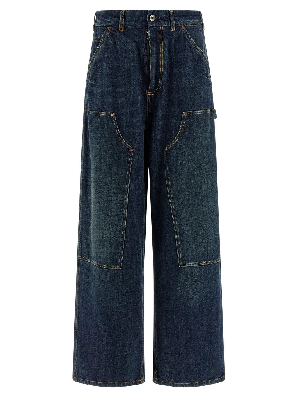 Maison Margiela Blue Cotton Relaxed Fit Jeans