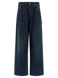 Maison Margiela Blue Cotton Relaxed Fit Jeans