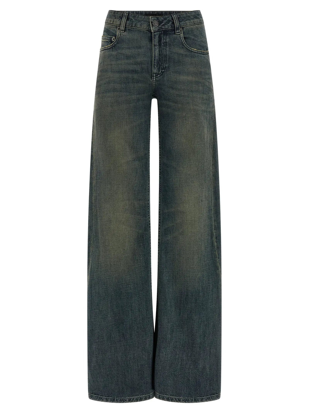 Balenciaga Blue Cotton Flared Jeans