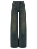 Balenciaga Blue Cotton Flared Jeans