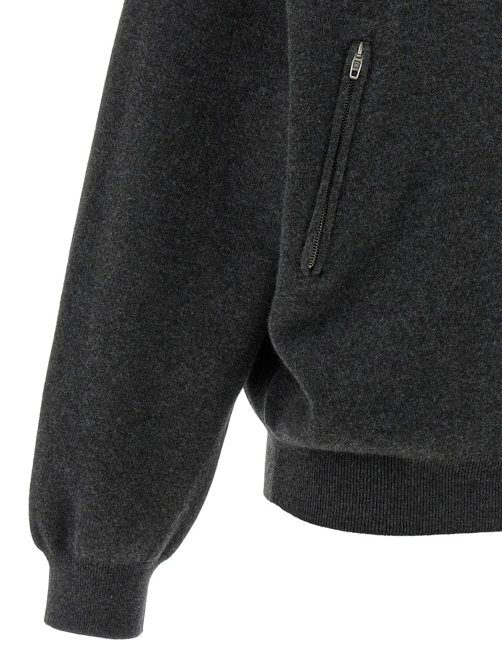 Balenciaga Gray Wool Cardigan