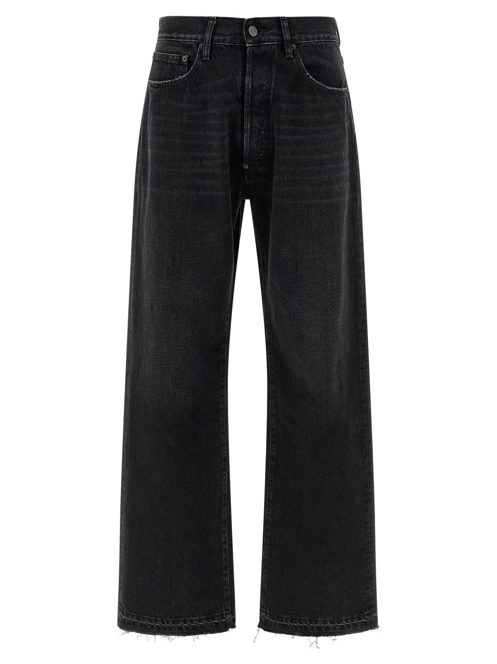 Maison Margiela Black Cotton Straight-Leg Jeans