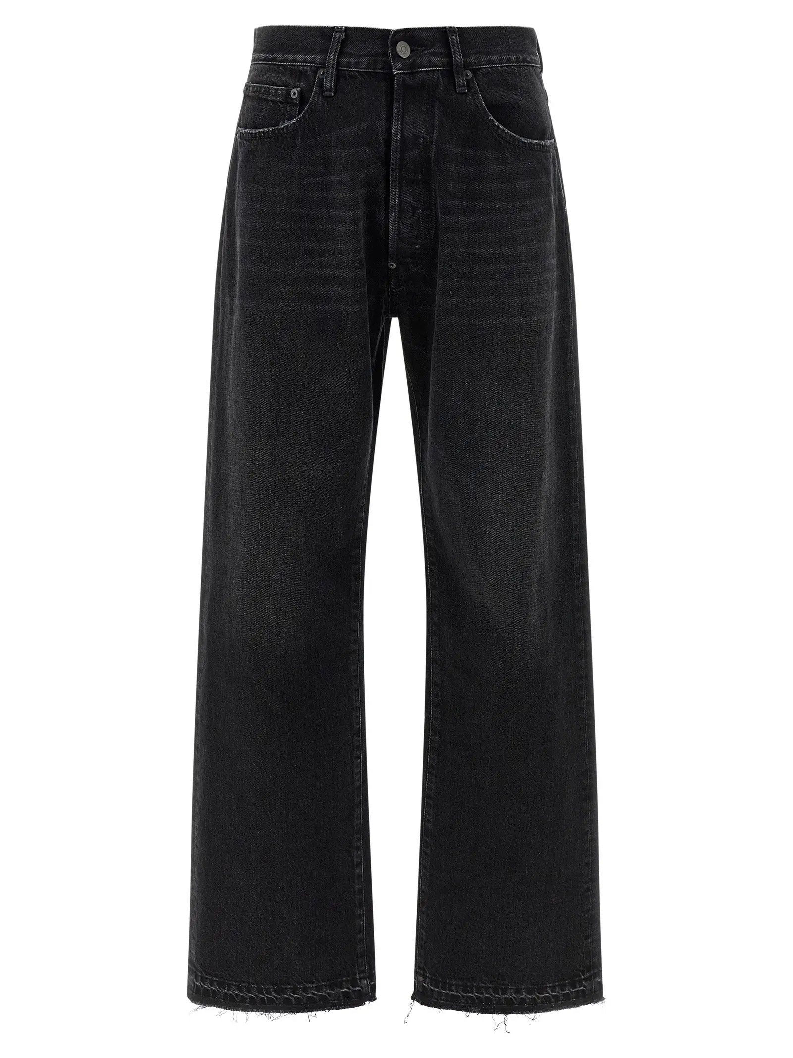 Maison Margiela Black Cotton Straight-Leg Jeans