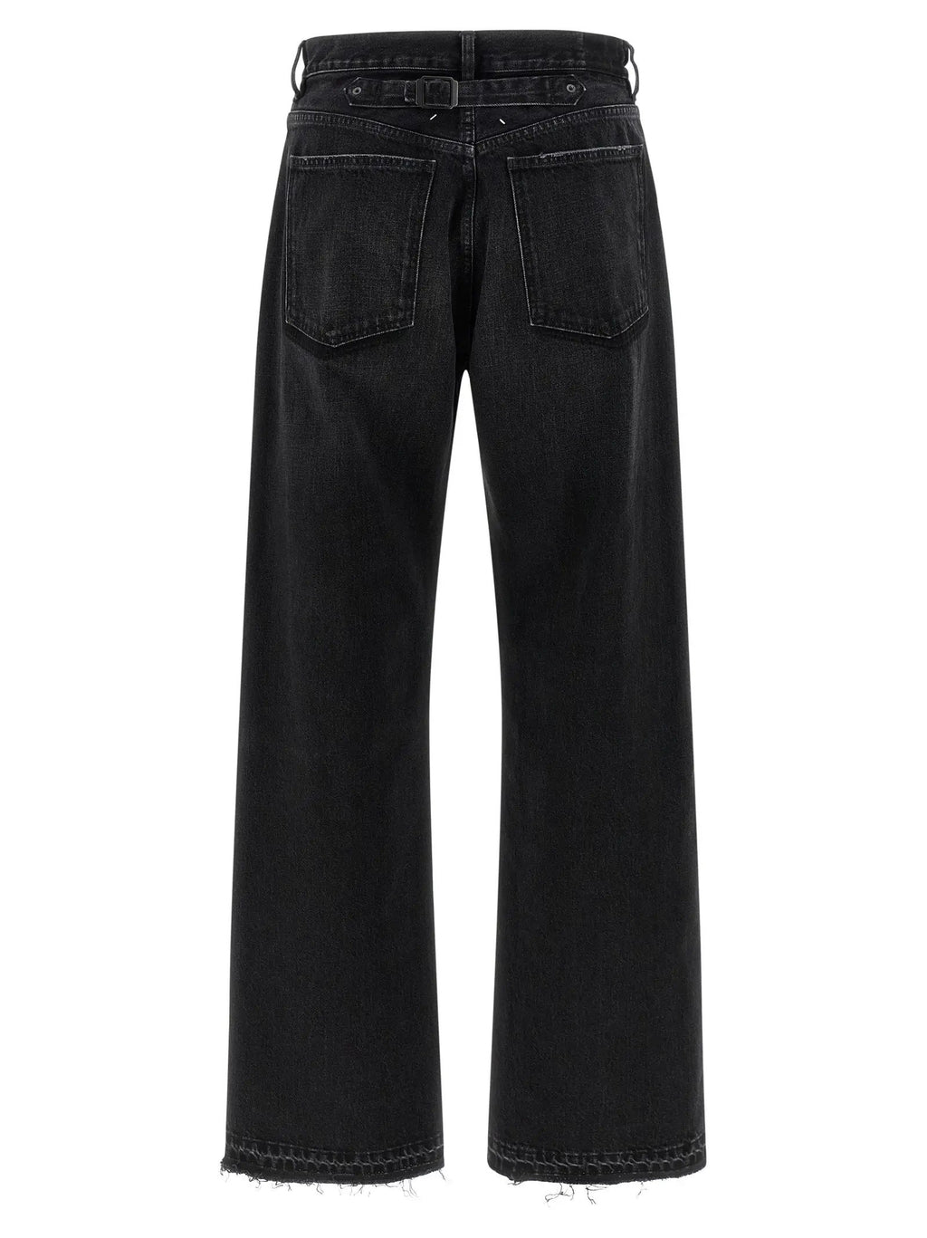 Maison Margiela Black Cotton Straight-Leg Jeans