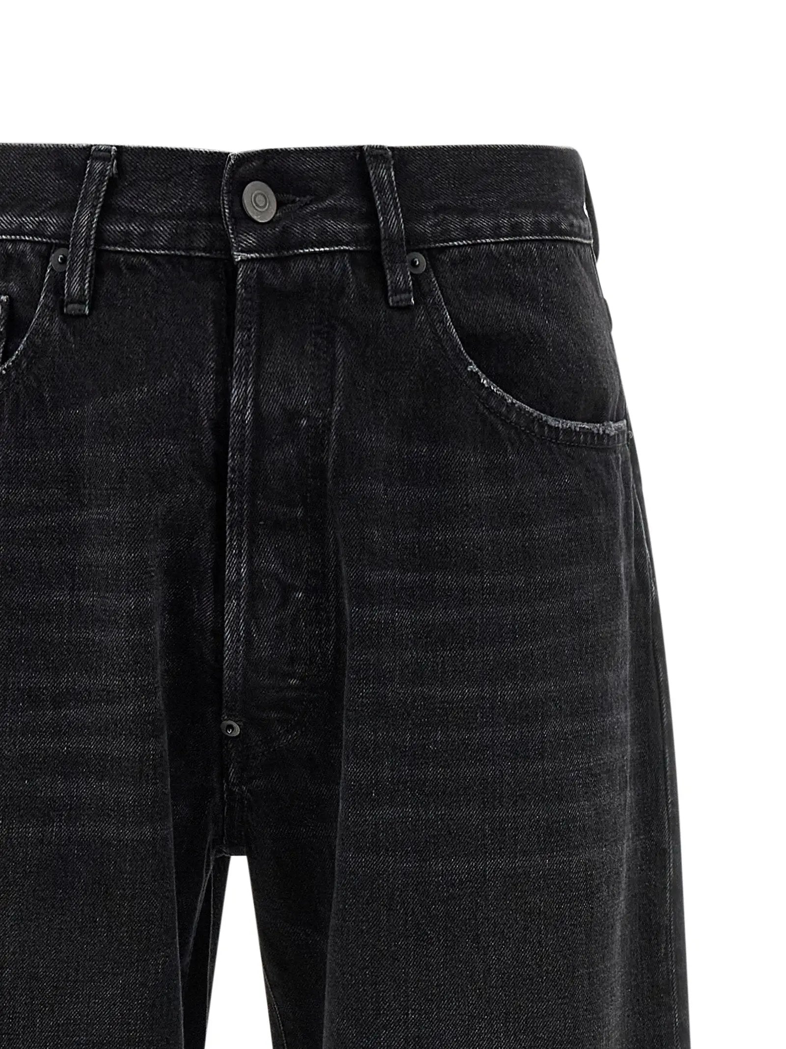 Maison Margiela Black Cotton Straight-Leg Jeans