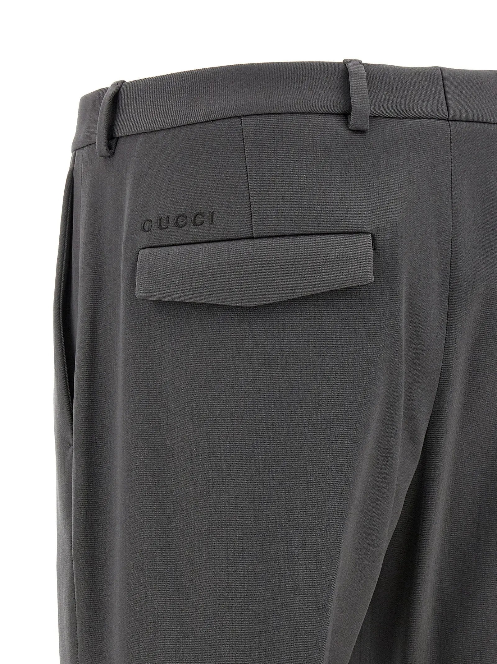 Gucci Gray Wool Dress Pants