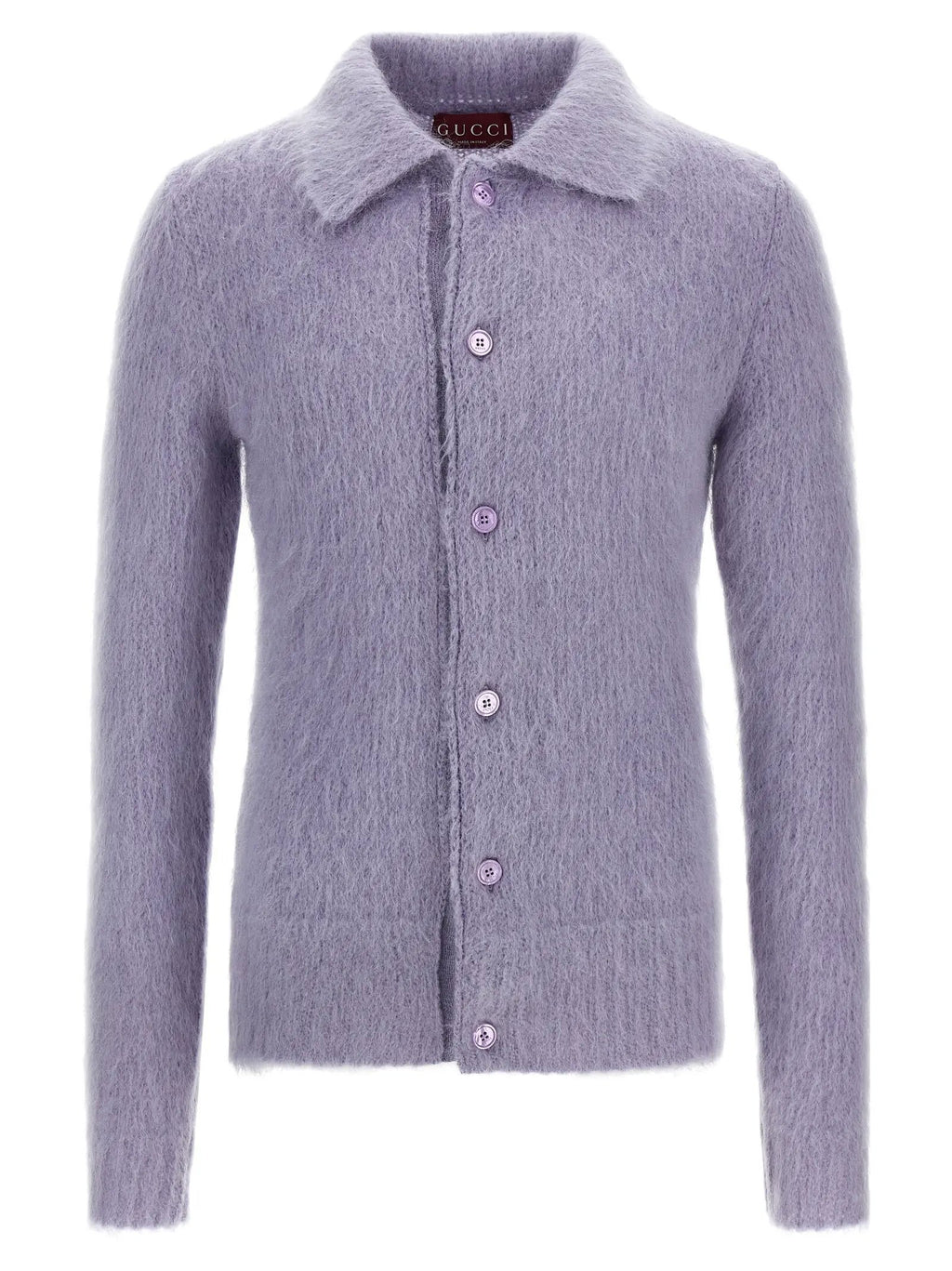 Gucci Purple Wool Cardigan