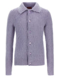 Gucci Purple Wool Cardigan