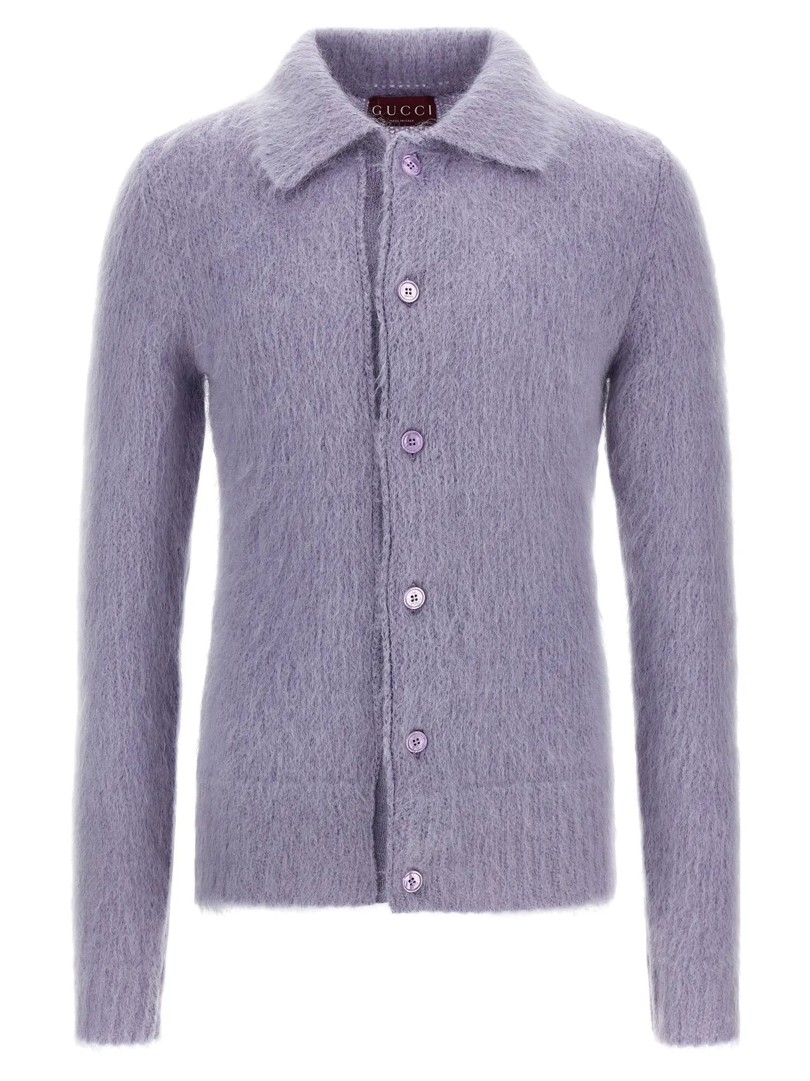 Gucci Purple Wool Cardigan