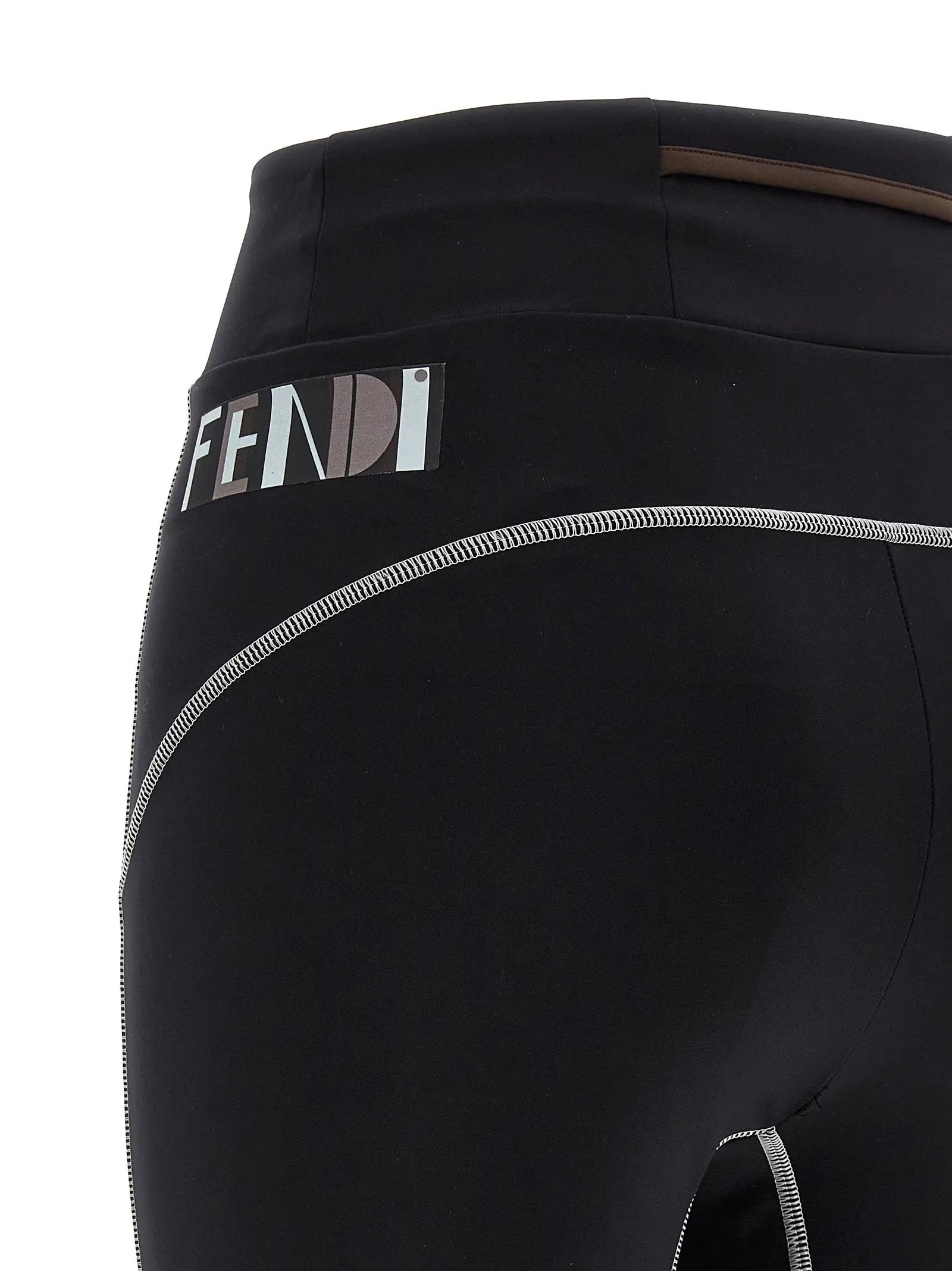 Fendi Black Polyamide Leggings