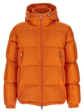 Moncler Orange Polyamide Full-Length Jacket