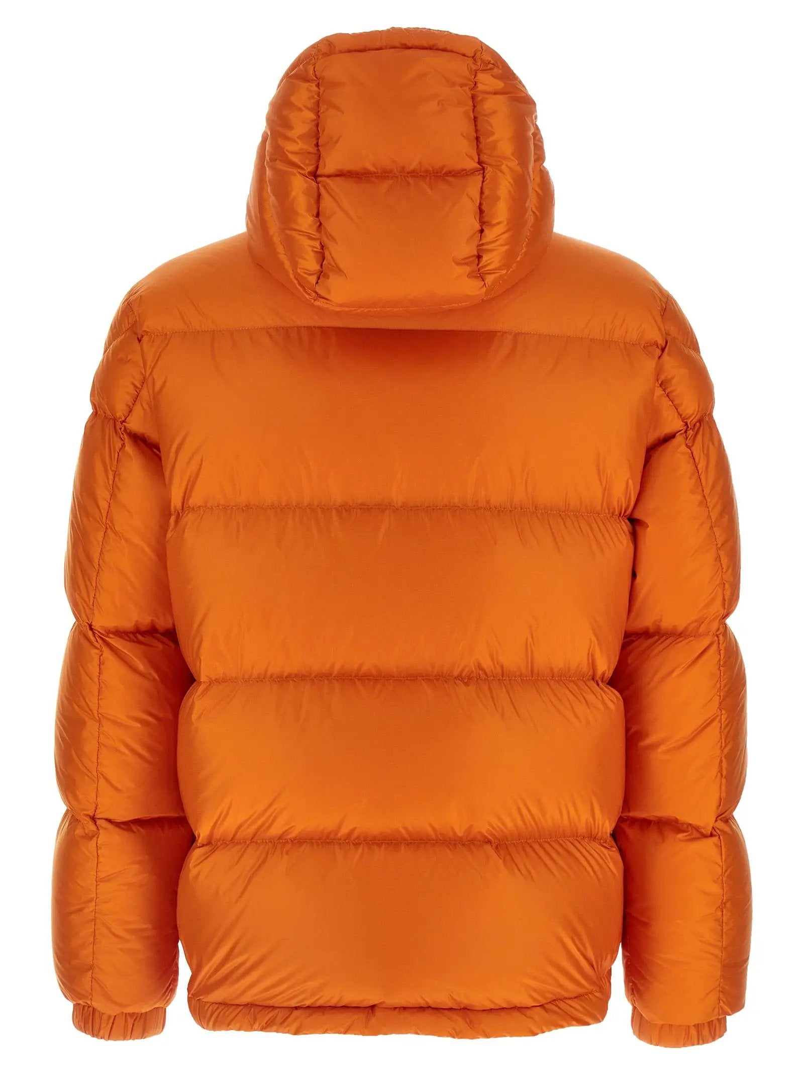 Moncler Orange Polyamide Full-Length Jacket