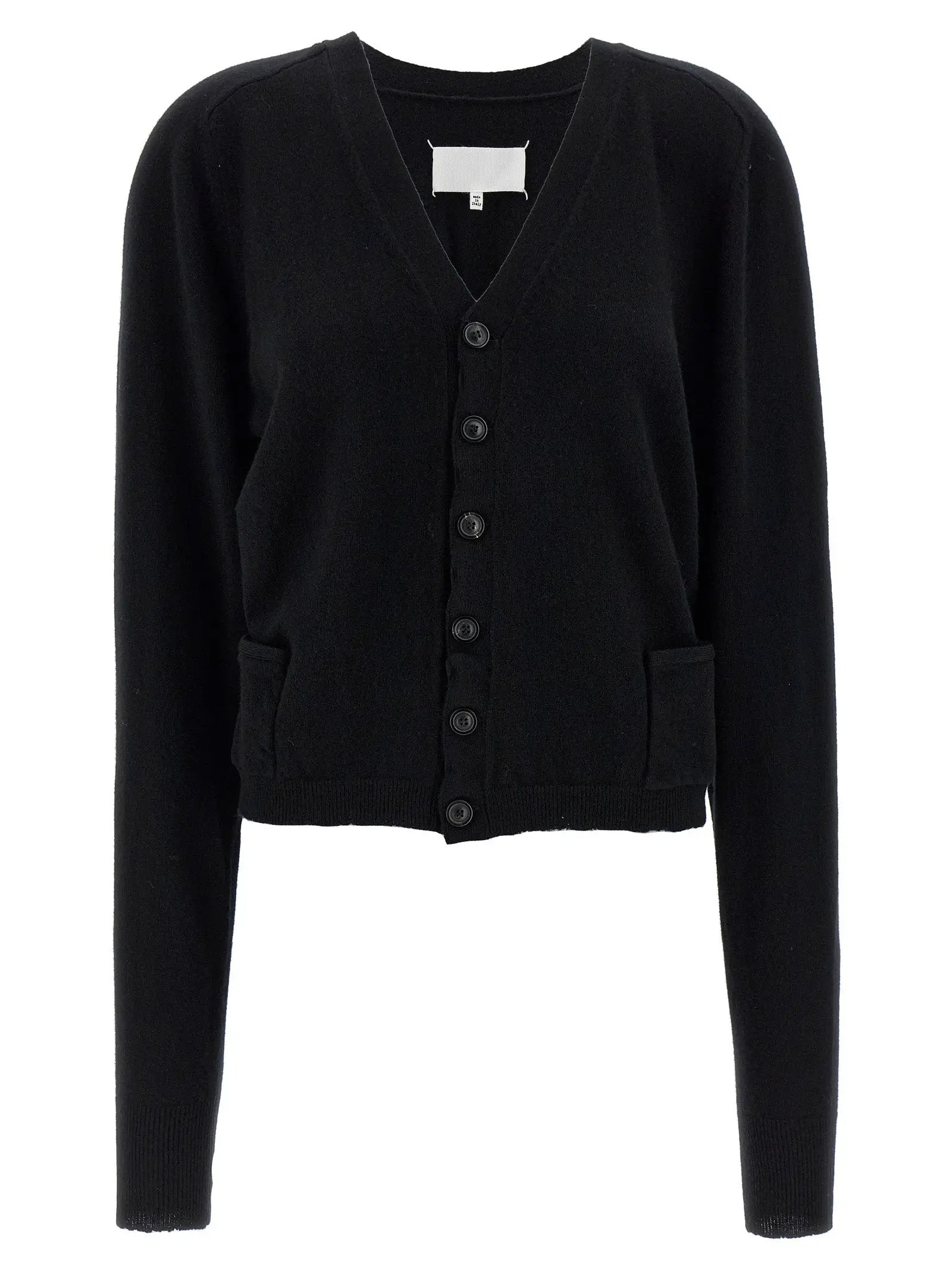 Maison Margiela Black Wool Cardigan