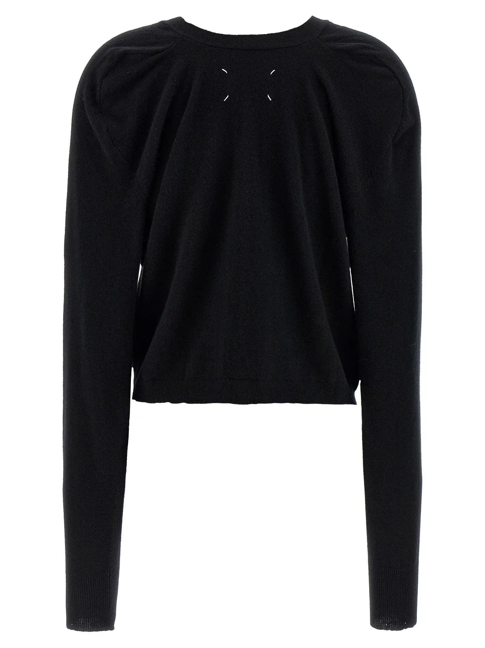 Maison Margiela Black Wool Cardigan