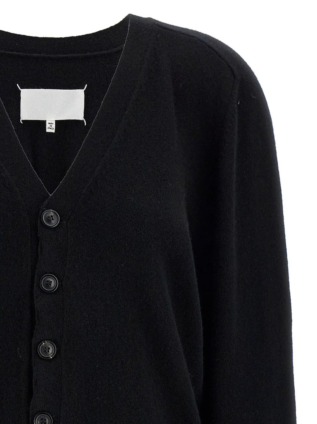 Maison Margiela Black Wool Cardigan